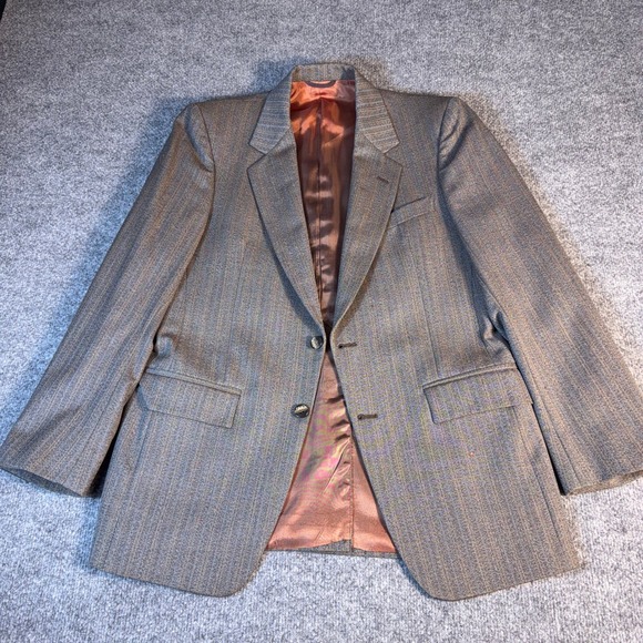 Christian Dior Other - Christian Dior Monsieur Brown Pinstripe Blazer Vintage 2-Button Sport Coat